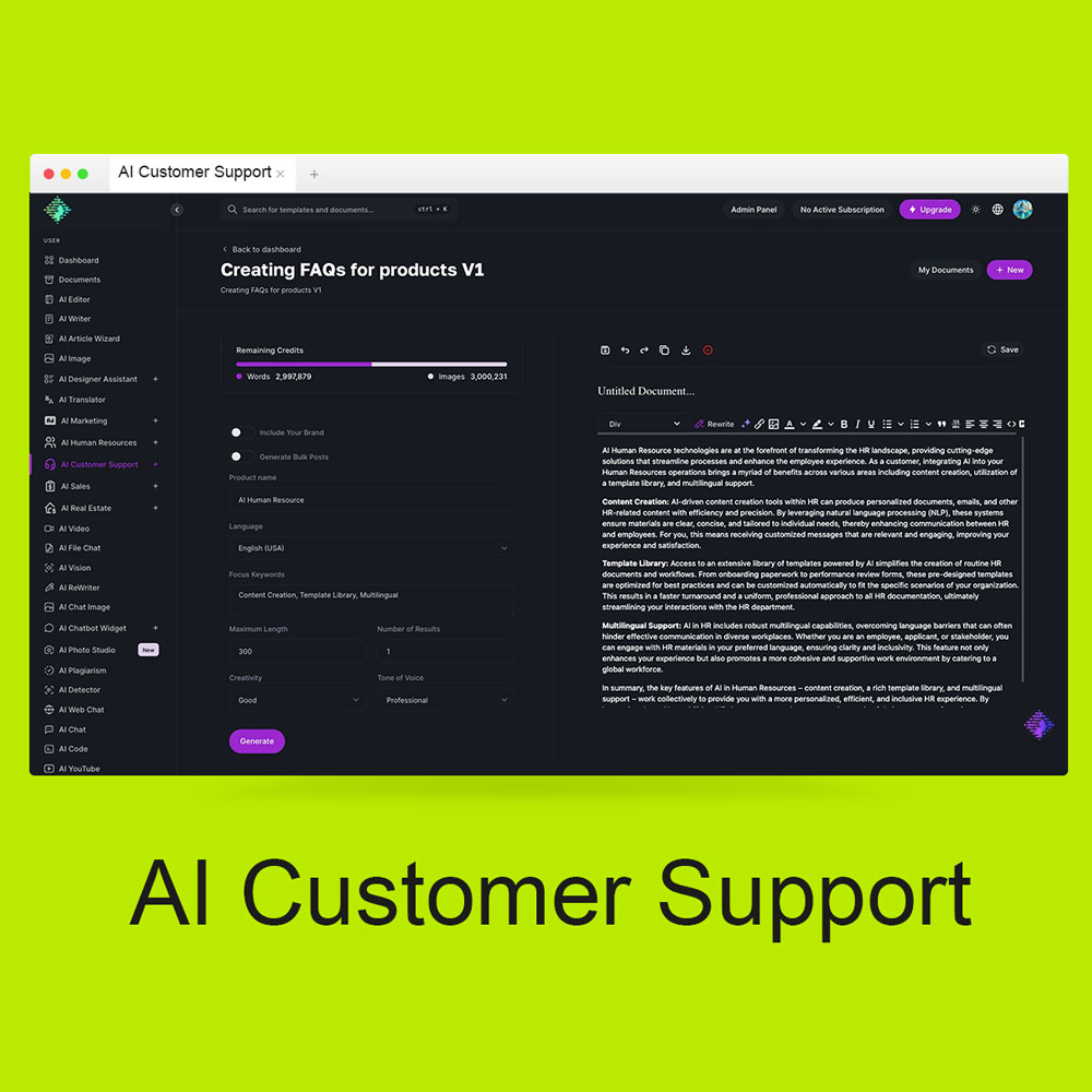 AI Customer Support: Transform Your Customer Interaction with AI-Powered Content Creation